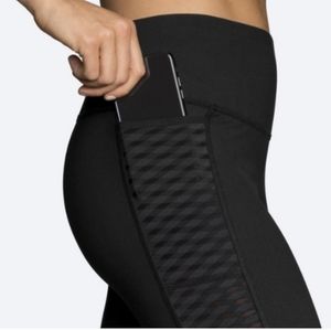 NWT Brooks Women's Greenlight Tight Sz M Black